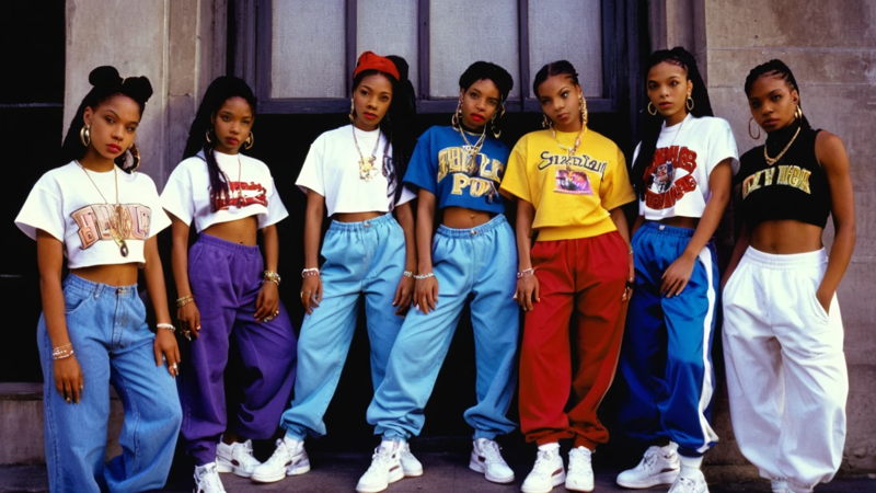 Female Womens 90S Hip Hop Fashion